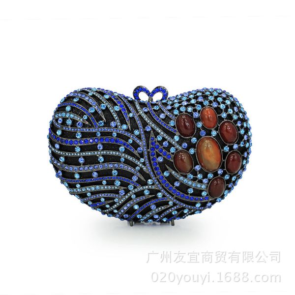 xiyuan dazzling lady blue crystal evening bags metal clutches handbags women party clutch purse handbags
xiyuan dazzling lady blue crystal evening bags metal clutches handbags women party clutch purse handbags