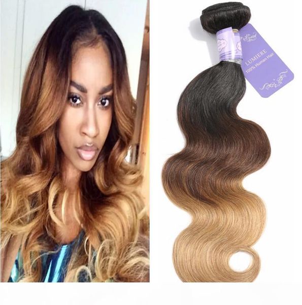 ombre color hair #1b 4 27 body wave 3 tone color brazilian virgin human hair weft 3pcs ing, Black;brown
ombre color hair #1b 4 27 body wave 3 tone color brazilian virgin human hair weft 3pcs ing, Black;brown