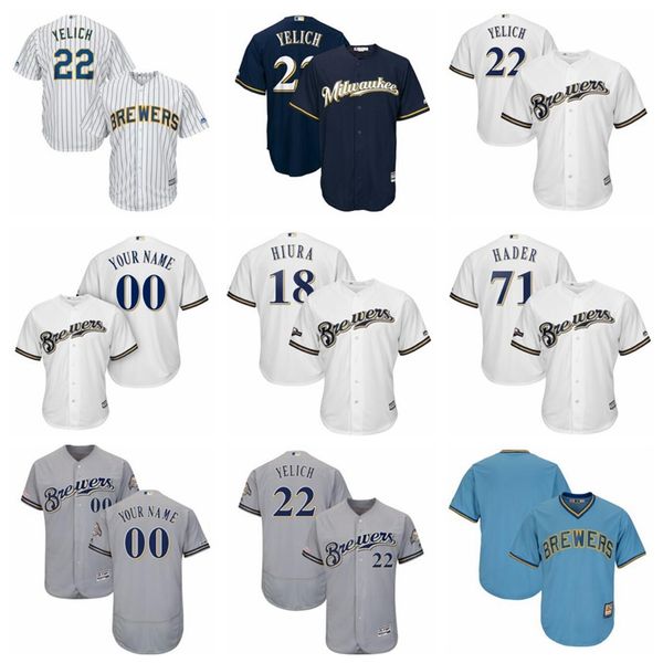 men women youth milwaukee brewers christian yelich majestic white/royal alternate official cool base player custom mlb jersey, Blue;black
men women youth milwaukee brewers christian yelich majestic white/royal alternate official cool base player custom mlb jersey, Blue;black