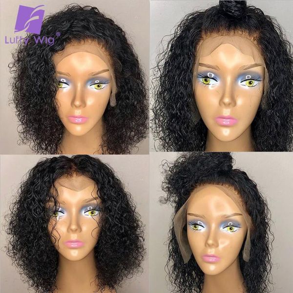150% density fashion bob curly human hair lace front wigs 13x6 lace deep part pre plucked malaysian remy luffy wig, Black;brown
150% density fashion bob curly human hair lace front wigs 13x6 lace deep part pre plucked malaysian remy luffy wig, Black;brown