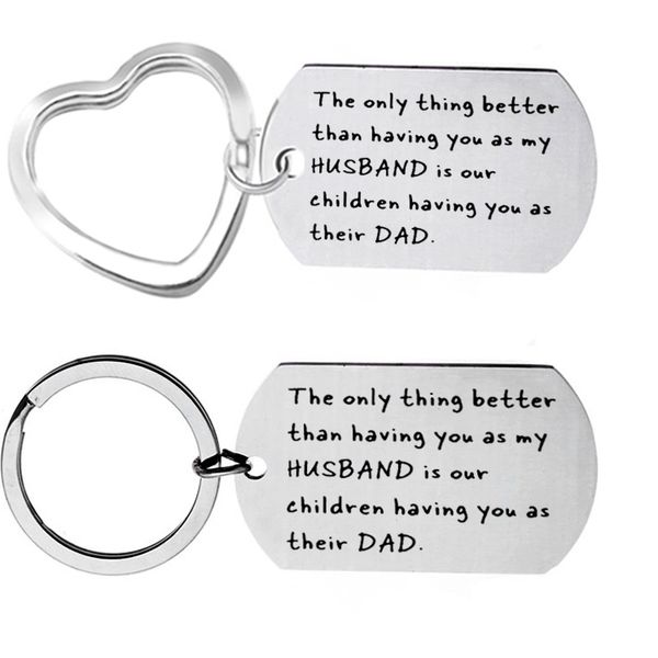keychain"the only thing better than having you as my husband is our children having you as their dad"for husband gift, Silver
keychain"the only thing better than having you as my husband is our children having you as their dad"for husband gift, Silver