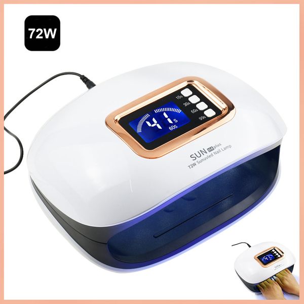 72w uv lamp led nail lamp nail dryer for manicure machine curing gel polish auto sensor two hand art tools
72w uv lamp led nail lamp nail dryer for manicure machine curing gel polish auto sensor two hand art tools