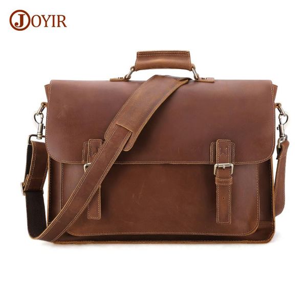 joyir crazy horse leather large briefcases male messenger lapbag vintage men's genuine leather briefcase business travel bag
joyir crazy horse leather large briefcases male messenger lapbag vintage men's genuine leather briefcase business travel bag