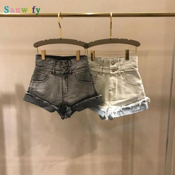 2020 spring fashion women high waist denim shorts female short pants trouse color, White;black
2020 spring fashion women high waist denim shorts female short pants trouse color, White;black