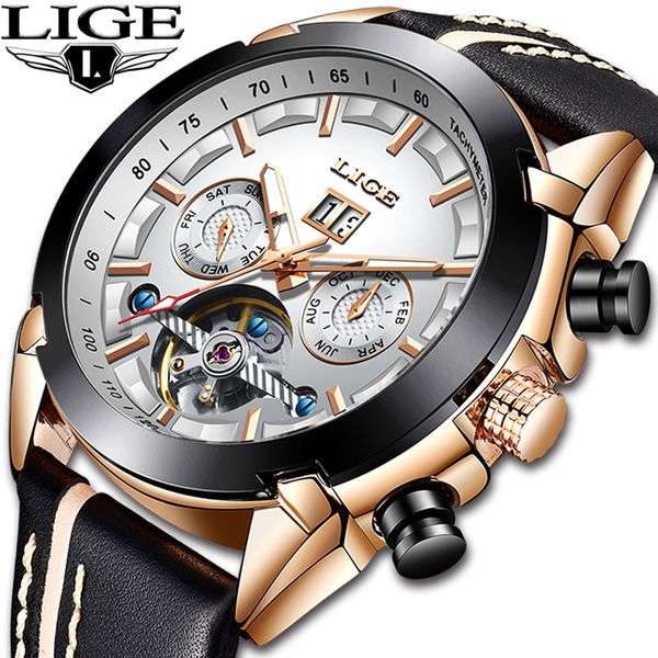 2019 lige sport watches men automatic mechanical watch male leather waterproof business wristwatch reloj hombre, Slivery;brown
2019 lige sport watches men automatic mechanical watch male leather waterproof business wristwatch reloj hombre, Slivery;brown