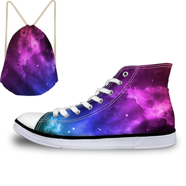 thikin pretty colorful galaxy stars print canvas shoes for women girls ladies casual high vulcanize shoes lace up sneaker, Black
thikin pretty colorful galaxy stars print canvas shoes for women girls ladies casual high vulcanize shoes lace up sneaker, Black