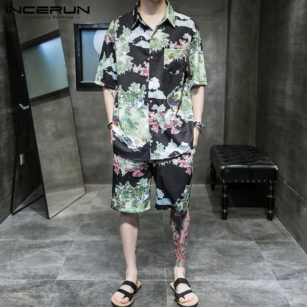 summer men sets ethnic printed 2020 short sleeve vintage lapel loose shorts streetwear breathable men suit 2 pieces incerun, Gray
summer men sets ethnic printed 2020 short sleeve vintage lapel loose shorts streetwear breathable men suit 2 pieces incerun, Gray