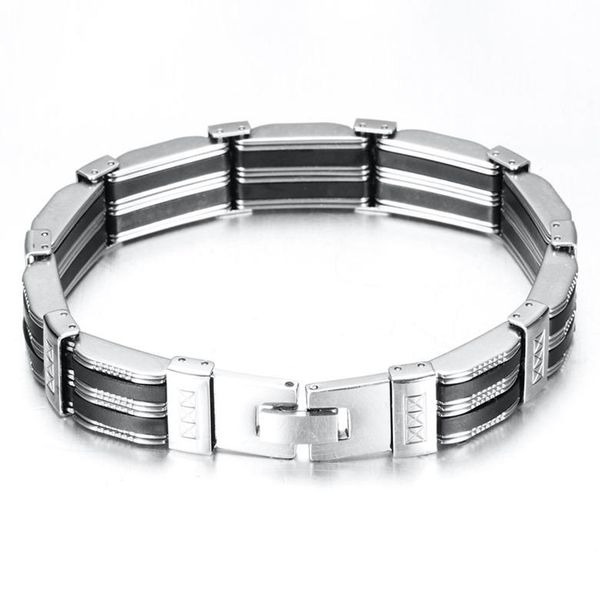 link chain bracelets new fashion grade quality stainless steel bracelets personality geometric titanium men bracelets, Black
link chain bracelets new fashion grade quality stainless steel bracelets personality geometric titanium men bracelets, Black