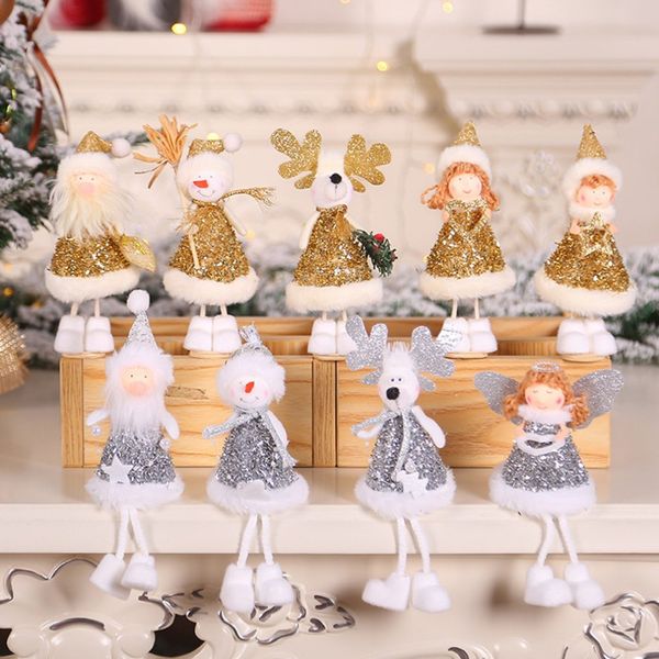 christmas decorations gold and silver dolls old angels dolls ornaments children's creative plush toys
christmas decorations gold and silver dolls old angels dolls ornaments children's creative plush toys