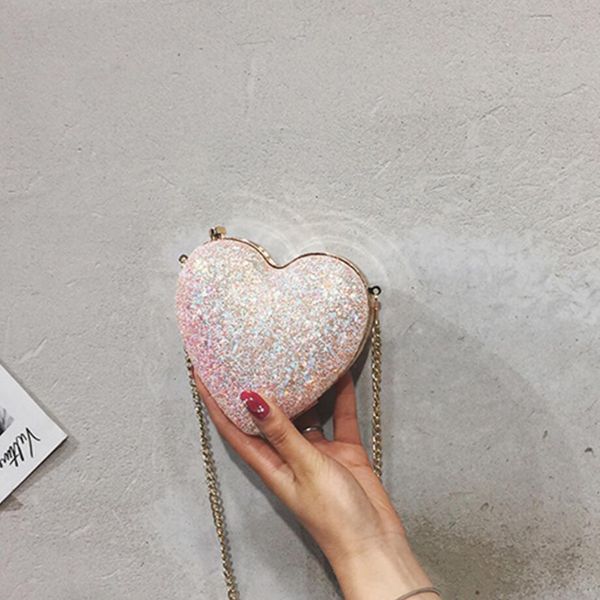 mini sequin heart-shaped bag 2019 summer new pu leather women's designer handbag lock chain shoulder messenger bag
mini sequin heart-shaped bag 2019 summer new pu leather women's designer handbag lock chain shoulder messenger bag