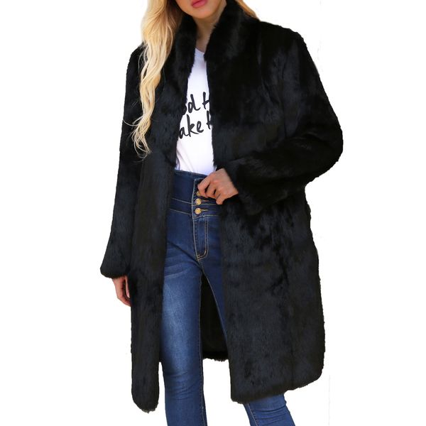2018 fashion womens ladies faux fur coats streetwear womens warm artificial wool coat stand collar jacket winter parka outerwear, Black
2018 fashion womens ladies faux fur coats streetwear womens warm artificial wool coat stand collar jacket winter parka outerwear, Black