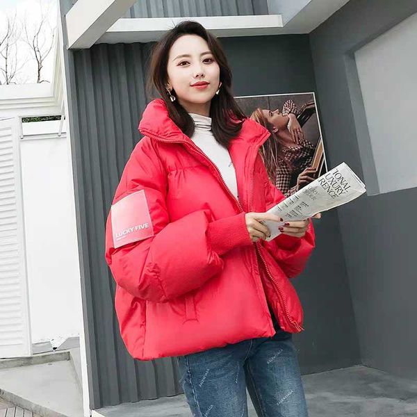korean style 2019 new winter jacket women stand collar fashion candy colors female down coat loose oversized womens short parka, Black
korean style 2019 new winter jacket women stand collar fashion candy colors female down coat loose oversized womens short parka, Black