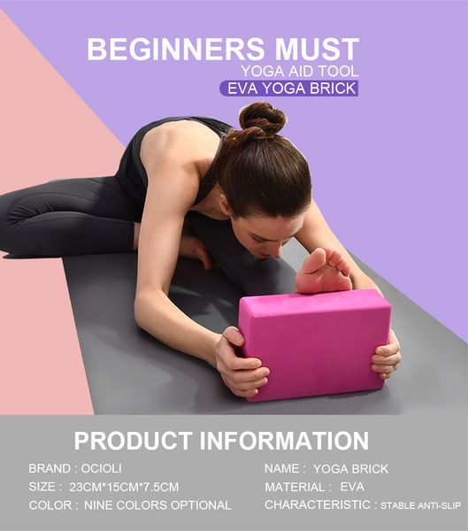 color yoga block props foam brick stretching aid gym pilates yoga block exercise fitness exercise
color yoga block props foam brick stretching aid gym pilates yoga block exercise fitness exercise