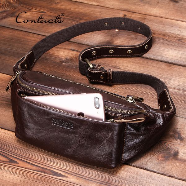 contact's genuine leather men waist bag for iphone vintage travel fanny pack with card holder male belt bag zipper bum bag 2020
contact's genuine leather men waist bag for iphone vintage travel fanny pack with card holder male belt bag zipper bum bag 2020