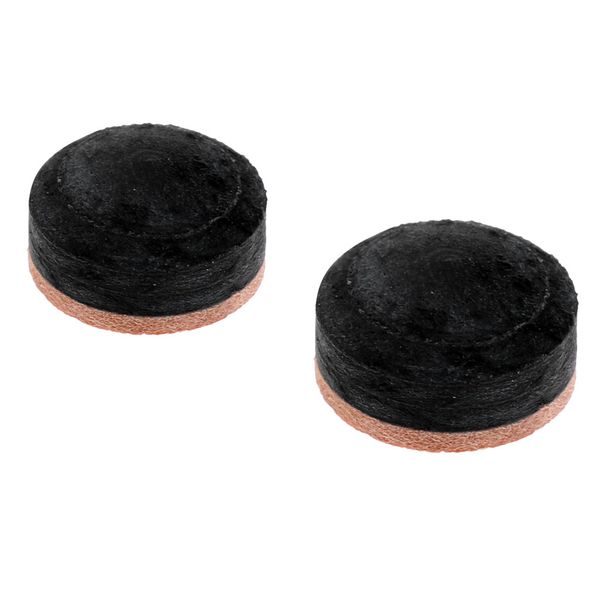 pigskin snooker or pool cue tips brown 11mm + 13mm