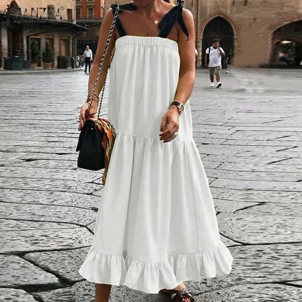 zanzea 2020 summer sundress women mid calf dress sleeveless vestidos spaghetti straps beach party dresses bohemian robe 5xl, Black;gray
zanzea 2020 summer sundress women mid calf dress sleeveless vestidos spaghetti straps beach party dresses bohemian robe 5xl, Black;gray