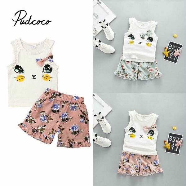 2019 summer baby girls clothes 2pcs infant baby girls cat print vest+shorts outfits clothes set
2019 summer baby girls clothes 2pcs infant baby girls cat print vest+shorts outfits clothes set