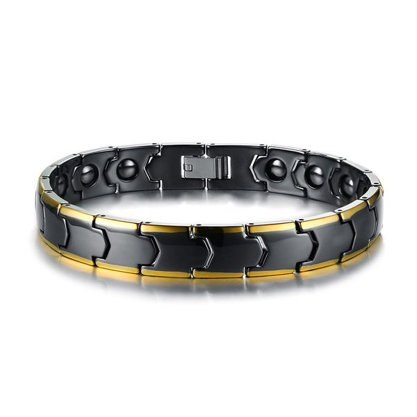 elegant two tone ceramic magnetic hematite bracelet for mens give pain relief to arthritis carpal tunnel male jewelry 8.2", Golden;silver
elegant two tone ceramic magnetic hematite bracelet for mens give pain relief to arthritis carpal tunnel male jewelry 8.2", Golden;silver