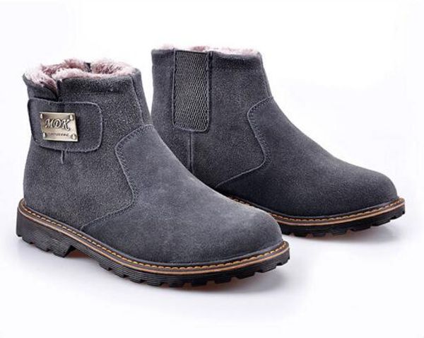 2019 winter men's new high to help snow boots leather warm plus velvet cotton shoes men's martin boots, Black
2019 winter men's new high to help snow boots leather warm plus velvet cotton shoes men's martin boots, Black