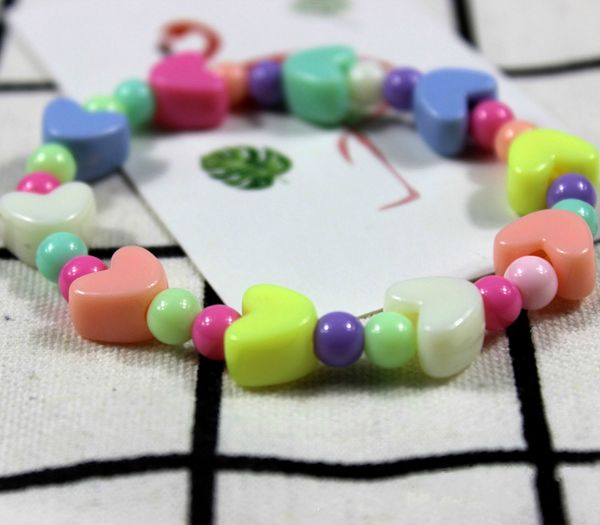 summer style kids children cute candy colorful cartoon acrylic heart bracelet for girl birthday party jewelry gift wholesale, Black
summer style kids children cute candy colorful cartoon acrylic heart bracelet for girl birthday party jewelry gift wholesale, Black