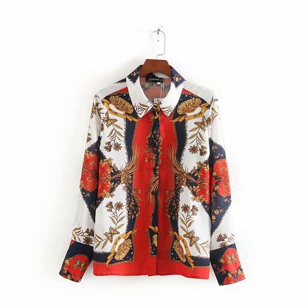 2020 spring summer new ethnic print red flower zaraing women blouse shirt vadiming sheining female shirt dfp8618, White
2020 spring summer new ethnic print red flower zaraing women blouse shirt vadiming sheining female shirt dfp8618, White