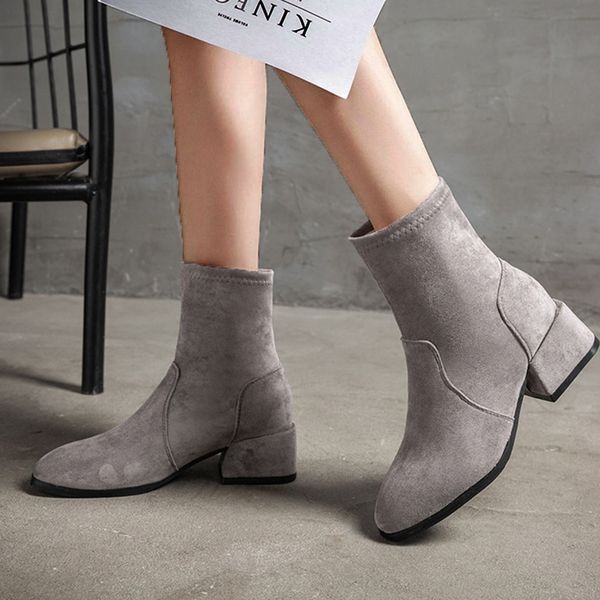 flock fashion slip-on lazy boots for woman large size square heel platform boots woman shoes winter warm short boot, Black
flock fashion slip-on lazy boots for woman large size square heel platform boots woman shoes winter warm short boot, Black