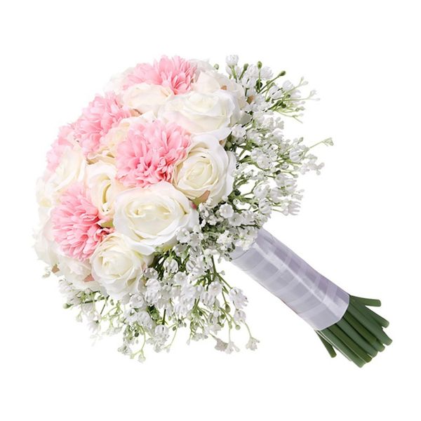 artificial babysbreath rose bridal wedding bouquet with white ribbon real touch for wedding home party diy decoration
artificial babysbreath rose bridal wedding bouquet with white ribbon real touch for wedding home party diy decoration