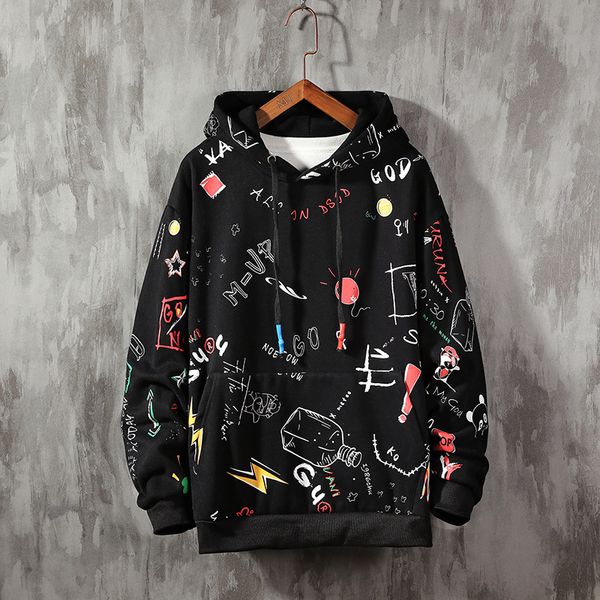 men's hoodies & sweatshirts fashion sweatshirt men hip hop long sleeve pullover 2021 autumn clothes, Black
men's hoodies & sweatshirts fashion sweatshirt men hip hop long sleeve pullover 2021 autumn clothes, Black