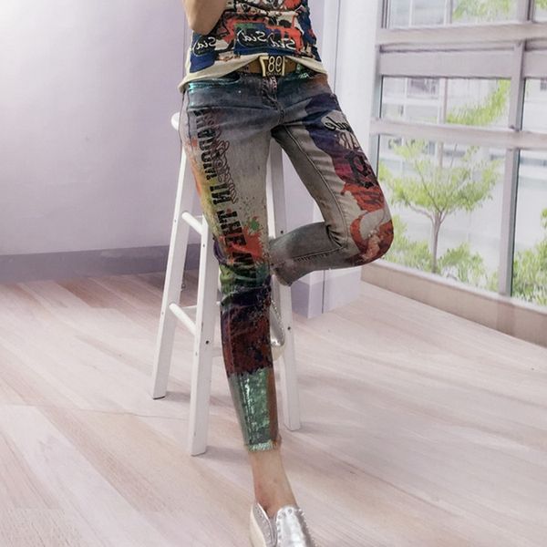 women's jeans 2021 fashion bronzing printed boyfriend skinny women mujer ripped female pencil pants vintage pantalones vaqueros, Blue
women's jeans 2021 fashion bronzing printed boyfriend skinny women mujer ripped female pencil pants vintage pantalones vaqueros, Blue