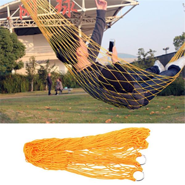 portable outdoor thickening nylon rope camping hammock simple single summer lightweight nylon meshy hammock new hot
portable outdoor thickening nylon rope camping hammock simple single summer lightweight nylon meshy hammock new hot