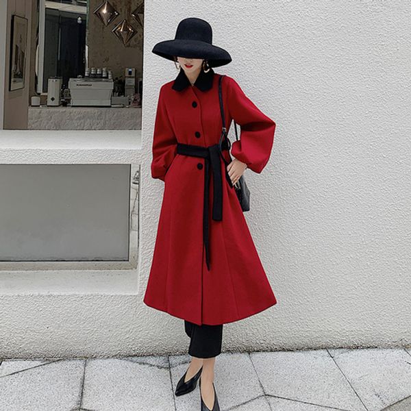 red woolen woman winter coat and jacket turtleneck overcoat high end jacket wool women coats and jackets coat female, Black
red woolen woman winter coat and jacket turtleneck overcoat high end jacket wool women coats and jackets coat female, Black