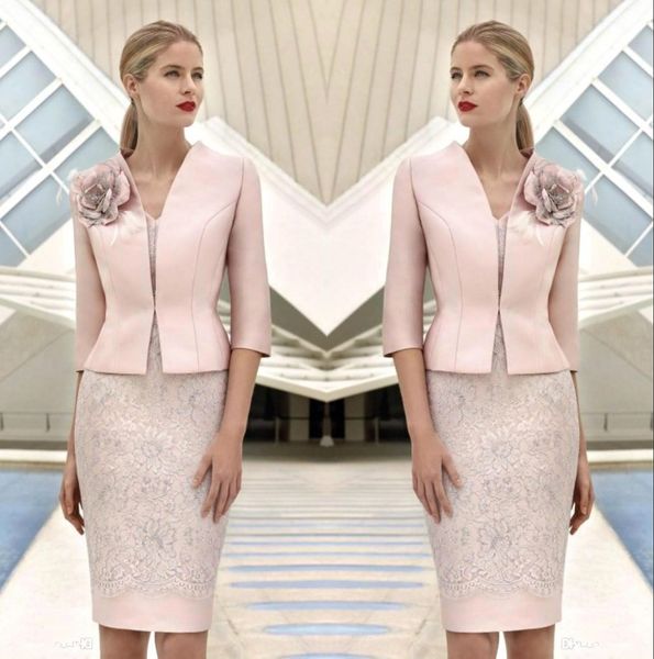elegant long sleeves lace sheath mother of the bride dresses 2019 lace applique tea length formal party mother dresses with jacket bc2310, Black;red
elegant long sleeves lace sheath mother of the bride dresses 2019 lace applique tea length formal party mother dresses with jacket bc2310, Black;red