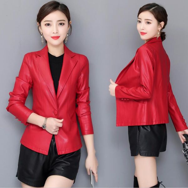 plus size 4xl leather clothing female outerwear 2019 new fashion women's leather jacket short slim coat women black red
plus size 4xl leather clothing female outerwear 2019 new fashion women's leather jacket short slim coat women black red