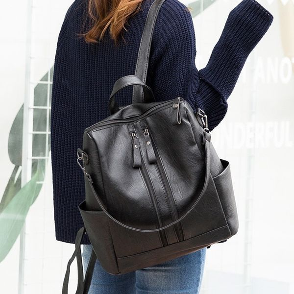 2020 new backpack women's korean fashion casual backpack ladies