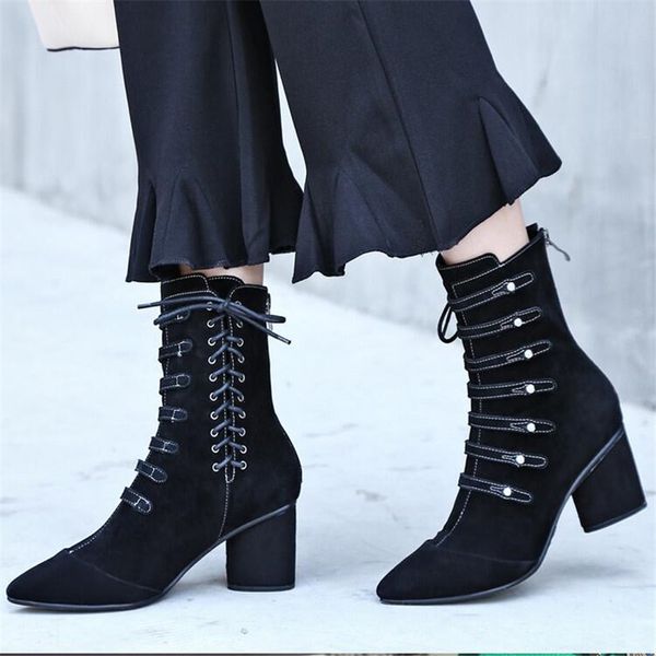 bbzai new pattern genuine leather superior quality women boots 4cm high-heeled shoes comfort fashion show 3- 8, Black
bbzai new pattern genuine leather superior quality women boots 4cm high-heeled shoes comfort fashion show 3- 8, Black