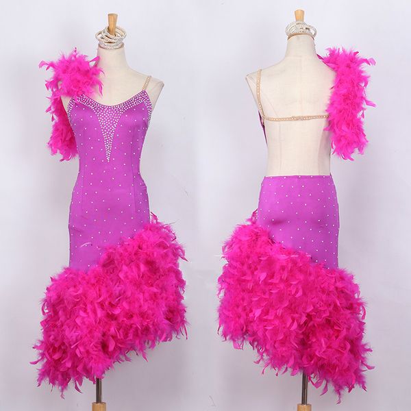 new fashion ladies latin dance dress for women performance clothing high-end custom rose red v-neck feathers latin dresses, Black;red
new fashion ladies latin dance dress for women performance clothing high-end custom rose red v-neck feathers latin dresses, Black;red