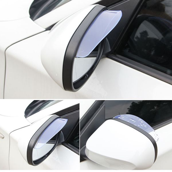 

car rainproof pvc rearview mirror rain visor for lada granta vaz kalina priora niva samara 2 2110 largus 2109 2106 4x4 2114 2112