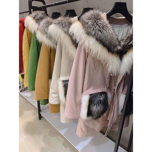 women's fur & faux 2021 coat female jackets for women parka with silver hooded collar genuine pockets ladies warm outwear cloth, Black
women's fur & faux 2021 coat female jackets for women parka with silver hooded collar genuine pockets ladies warm outwear cloth, Black