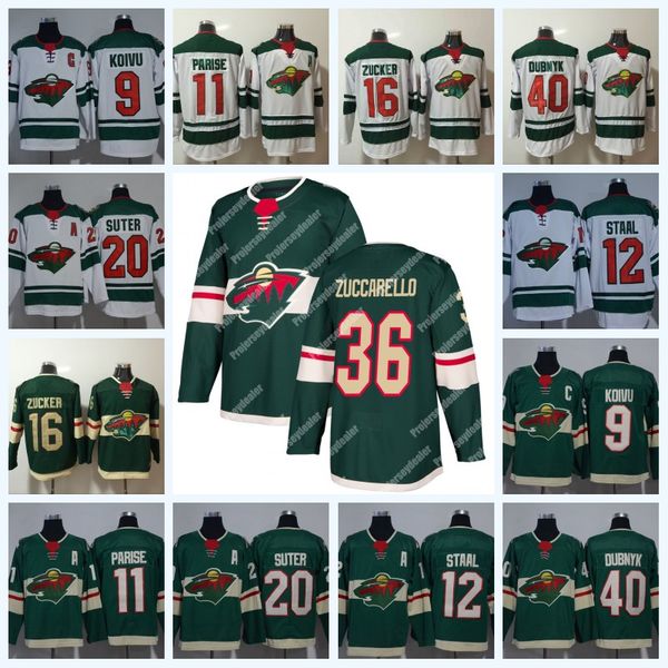 Minnesota Wild 36 Mats Zuccarello 11 Zach Parise 16 Jason Zucker 40 Devan Dubnyk 12 Eric Staal 9 Mikko Koivu Ice Hockey Jersey
Minnesota Wild 36 Mats Zuccarello 11 Zach Parise 16 Jason Zucker 40 Devan Dubnyk 12 Eric Staal 9 Mikko Koivu Ice Hockey Jersey