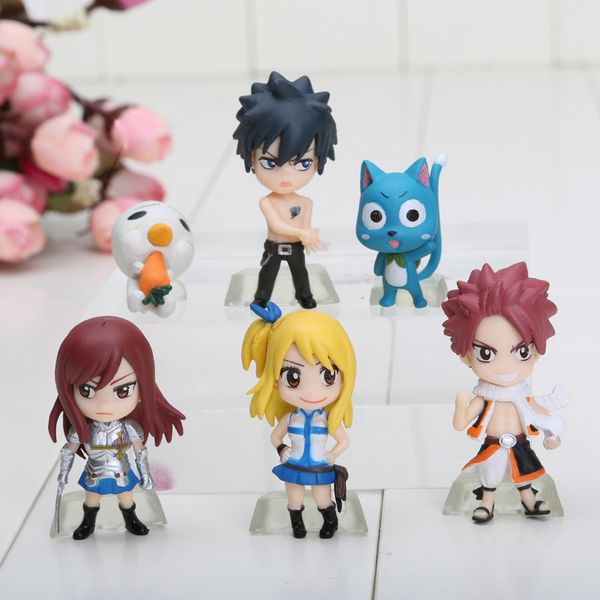 6pcs/set anime fairy tail pvc figure model natsu happy lucy gray elza toy action figures
6pcs/set anime fairy tail pvc figure model natsu happy lucy gray elza toy action figures