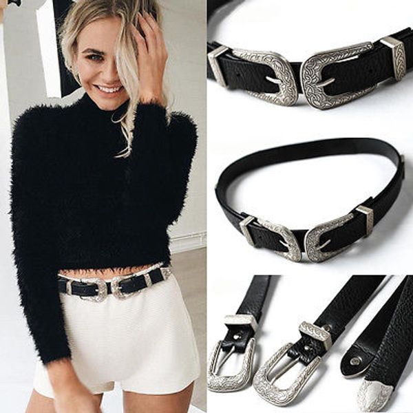 fashion women belt lady vintage boho metal leather double buckle waist belt waistband elegant waist belts for women punk luxury in, Black;brown
fashion women belt lady vintage boho metal leather double buckle waist belt waistband elegant waist belts for women punk luxury in, Black;brown