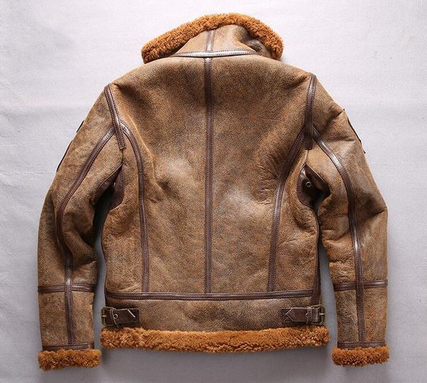 usa b3 flight jackets sale lamb fur collar avirex fly sheepskin genuine leather jackets warm coats sheep shearing double face fur jackets, Black
usa b3 flight jackets sale lamb fur collar avirex fly sheepskin genuine leather jackets warm coats sheep shearing double face fur jackets, Black