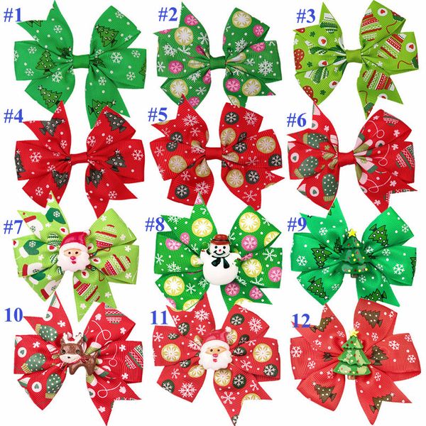 3 inch girls hair clips christmas tree bow snowman elk barrettes hairbow hairpin santa clause hair head accessories, Slivery;white
3 inch girls hair clips christmas tree bow snowman elk barrettes hairbow hairpin santa clause hair head accessories, Slivery;white