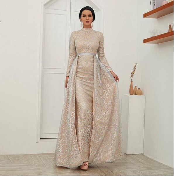 evening dress yousef aljasmi long sleeved evening dress sparkles dusts party dress turtle neck 3/4 sleeve style restoring ancient ways, Black;pink
evening dress yousef aljasmi long sleeved evening dress sparkles dusts party dress turtle neck 3/4 sleeve style restoring ancient ways, Black;pink