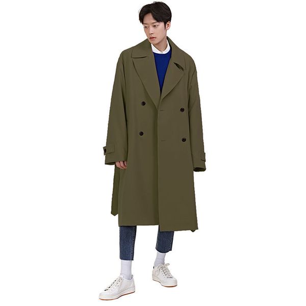 2020 new loose spring tide models lengthen solid color wild men's windbreaker korean fashion international fan, Tan;black
2020 new loose spring tide models lengthen solid color wild men's windbreaker korean fashion international fan, Tan;black