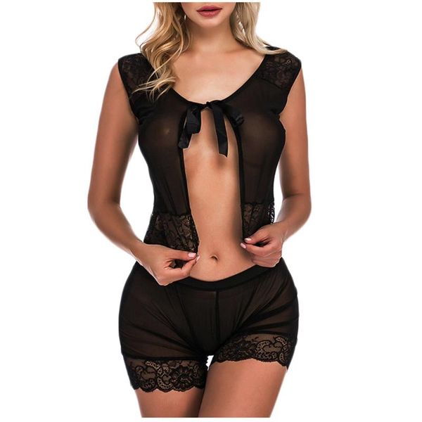 women's g-strings lace women lingerie camisole shorts suit pajamas perspective sleepwear elasticity underwear no chest pad 1.22, Black;white
women's g-strings lace women lingerie camisole shorts suit pajamas perspective sleepwear elasticity underwear no chest pad 1.22, Black;white