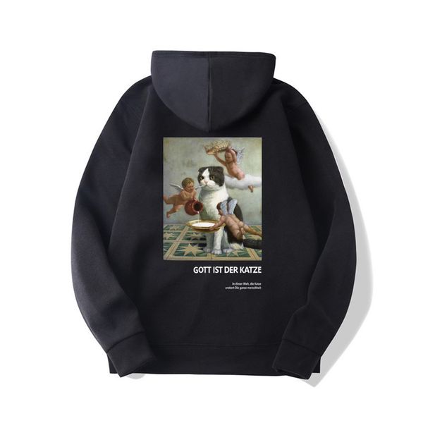 funny angels cat print hoodies sweatshirts harajuku hip hop casual pullover hooded streetwear 2019 men fashion street hoodies, Black
funny angels cat print hoodies sweatshirts harajuku hip hop casual pullover hooded streetwear 2019 men fashion street hoodies, Black