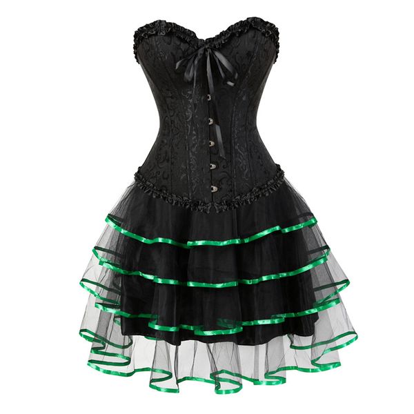 sapubonva lace evening dress shapers green red women corset and bustier push up gothic corset dress halloween plus size, Black;white
sapubonva lace evening dress shapers green red women corset and bustier push up gothic corset dress halloween plus size, Black;white
