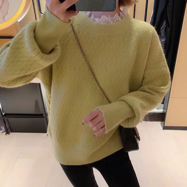 lace collar stitched knitsweater autumn winter 2019 new doll collar fake two-piece fashion winter clothes sweater women, White;black
lace collar stitched knitsweater autumn winter 2019 new doll collar fake two-piece fashion winter clothes sweater women, White;black