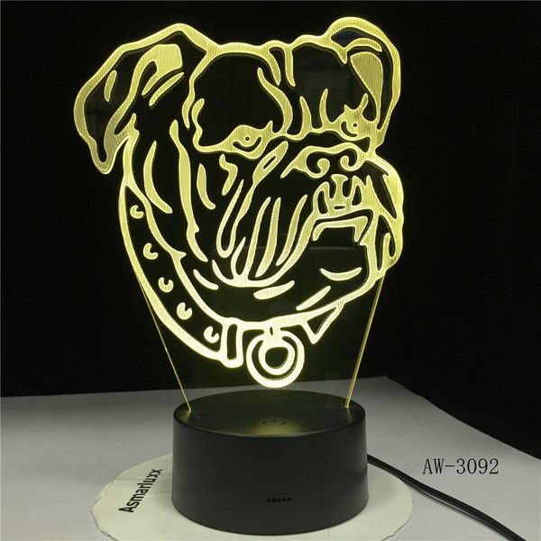 3d illuision pet dog lamp bull terrier led night light creative decorative table lamp kids baby gift dropshipping aw-3092
3d illuision pet dog lamp bull terrier led night light creative decorative table lamp kids baby gift dropshipping aw-3092